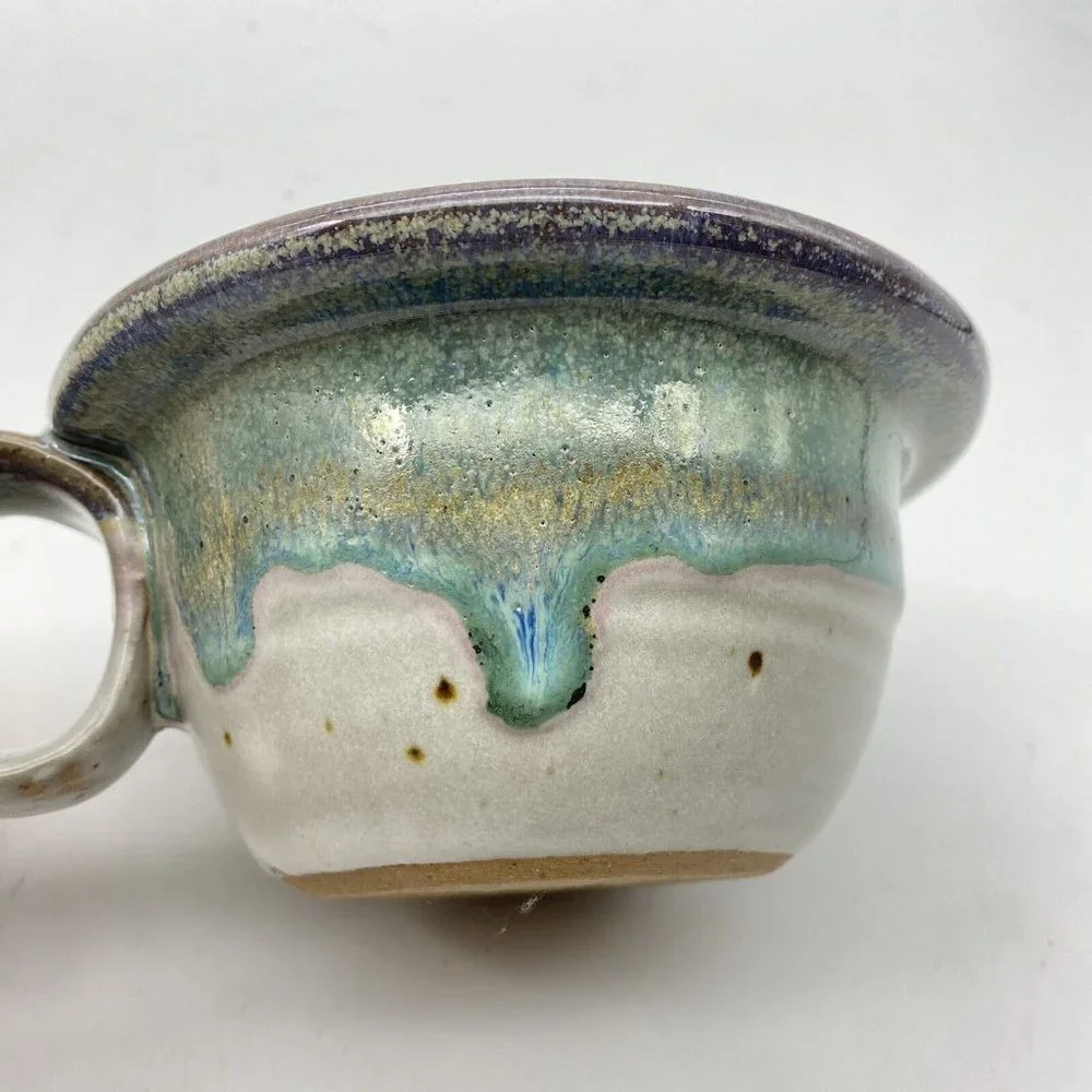 Vintage Sauk Mountain Pottery Chamberstick Candle Holder SMP TN Studio‎ Folk Art